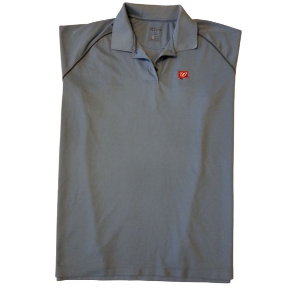 Walgreens Uniform Polo Womens size 2X short sleeve blue - Picture 2 of 9